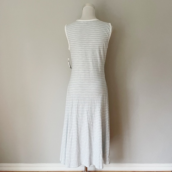 Lauren Ralph Lauren Stretch Jersey Knit Striped Maxi Dress Size M - Picture 3 of 9